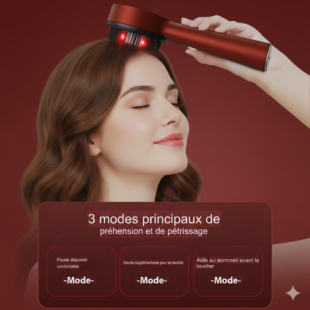 Active naturellement la repousse des cheveux grâce à la lumière LED rouge